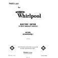 WHIRLPOOL LE3000XMW1 Parts Catalog WHIRLPOOL LE3000XMW1 Parts Catalog