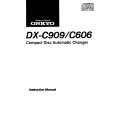 ONKYO DXC606 Owners Manual ONKYO DXC606 Owners Manual