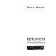 NAKAMICHI CASSETTE DECK 1 Service Manual NAKAMICHI CASSETTE DECK 1 Service Manual