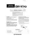 PIONEER GR470 Owners Manual PIONEER GR470 Owners Manual