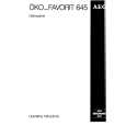 AEG FAV645W Owners Manual AEG FAV645W Owners Manual