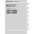 PIONEER DEH-1900R Owners Manual PIONEER DEH-1900R Owners Manual