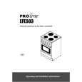 ELECTROLUX EFE503 Owners Manual ELECTROLUX EFE503 Owners Manual