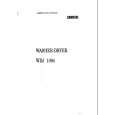 ZANUSSI WDJ1094 Owners Manual ZANUSSI WDJ1094 Owners Manual