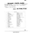 SHARP SF-7700 Parts Catalog SHARP SF-7700 Parts Catalog