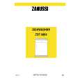ZANUSSI ZDT6894 Owners Manual ZANUSSI ZDT6894 Owners Manual
