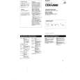 SONY CDX-U500 Owners Manual SONY CDX-U500 Owners Manual
