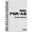 YAMAHA PSR-A3 Owners Manual YAMAHA PSR-A3 Owners Manual