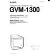 SONY GVM-1300 Owners Manual SONY GVM-1300 Owners Manual