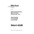 MERKER SILENT42DBABR Owners Manual MERKER SILENT42DBABR Owners Manual