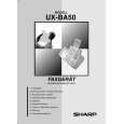 SHARP UXBA50 Owners Manual SHARP UXBA50 Owners Manual