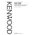 KENWOOD KA128 Owners Manual KENWOOD KA128 Owners Manual