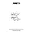 ZANUSSI ZFC255-1 Owners Manual ZANUSSI ZFC255-1 Owners Manual