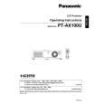 PANASONIC PTAX100U Owners Manual PANASONIC PTAX100U Owners Manual
