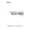 ROLAND SDX-330 Owners Manual ROLAND SDX-330 Owners Manual
