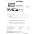 PIONEER DVR-A03/KB Service Manual PIONEER DVR-A03/KB Service Manual