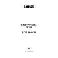 ZANUSSI ZCE564NW Owners Manual ZANUSSI ZCE564NW Owners Manual