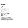 ZANUSSI ZH74S Owners Manual ZANUSSI ZH74S Owners Manual