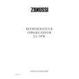 ZANUSSI ZA3PW Owners Manual ZANUSSI ZA3PW Owners Manual