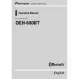 PIONEER DEH-600BT/X1P/EW5 Owners Manual PIONEER DEH-600BT/X1P/EW5 Owners Manual