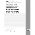 PIONEER PDP434 Owners Manual PIONEER PDP434 Owners Manual