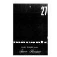 MARANTZ TWENTY SEVEN Service Manual MARANTZ TWENTY SEVEN Service Manual