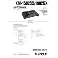 SONY XM-1502SX Owners Manual SONY XM-1502SX Owners Manual