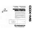 PIONEER CDXM6 Owners Manual PIONEER CDXM6 Owners Manual
