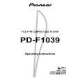 PIONEER PDF1039 Owners Manual PIONEER PDF1039 Owners Manual