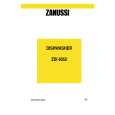 ZANUSSI ZDI6052N Owners Manual ZANUSSI ZDI6052N Owners Manual