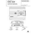 KENWOOD KAC929 Owners Manual KENWOOD KAC929 Owners Manual