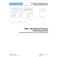 SHURE P4M Owners Manual SHURE P4M Owners Manual