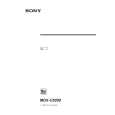 SONY MDXC800 Owners Manual SONY MDXC800 Owners Manual