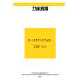 ZANUSSI ZBF360B Owners Manual ZANUSSI ZBF360B Owners Manual