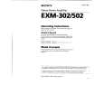 SONY EXM-502 Owners Manual SONY EXM-502 Owners Manual
