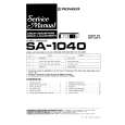 PIONEER SA-1040 Service Manual PIONEER SA-1040 Service Manual