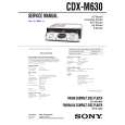 SONY CDXM630 Service Manual SONY CDXM630 Service Manual