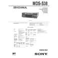 SONY MDS-S38 Owners Manual SONY MDS-S38 Owners Manual