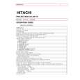 HITACHI 50FX19K Owners Manual HITACHI 50FX19K Owners Manual
