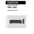 DENON PRA-1500 Owners Manual DENON PRA-1500 Owners Manual