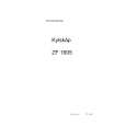 ZANUSSI ZF1605 Owners Manual ZANUSSI ZF1605 Owners Manual