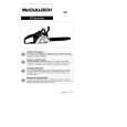 MCCULLOCH MacCat 441+ -16, 36cc, plastic CC, TL Owners Manual MCCULLOCH MacCat 441+ -16, 36cc, plastic CC, TL Owners Manual