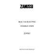 ZANUSSI ZDF867 Owners Manual ZANUSSI ZDF867 Owners Manual