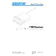 SHURE P4R RECEIVER Owners Manual SHURE P4R RECEIVER Owners Manual