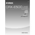 YAMAHA CRX-E500 Owners Manual YAMAHA CRX-E500 Owners Manual