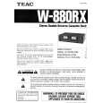 TEAC W880RX Owners Manual TEAC W880RX Owners Manual