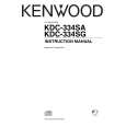 KENWOOD KDC-334SA Owners Manual KENWOOD KDC-334SA Owners Manual