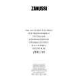ZANUSSI ZDB310X Owners Manual ZANUSSI ZDB310X Owners Manual