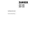 ZANKER ZKF290 Owners Manual ZANKER ZKF290 Owners Manual