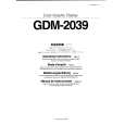 SONY GDM-2039 Owners Manual SONY GDM-2039 Owners Manual